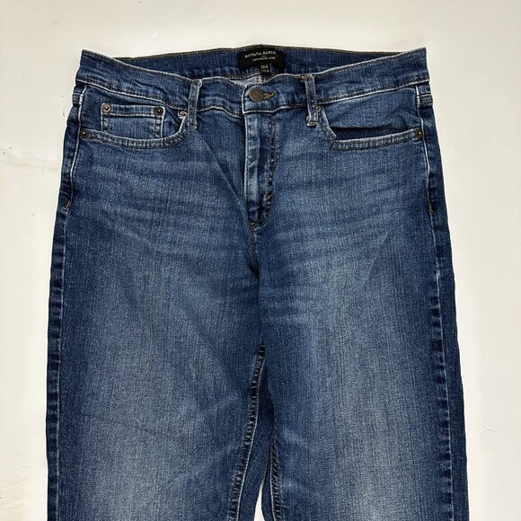 Banana Republic Girlfriend Jean Women's size 8 Dark Wash Blue Denim Jeans - Picture 2 of 5